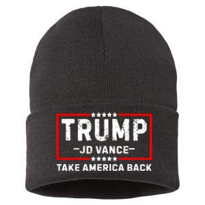 Trump Jd Vance 2024 For President Vp Republican Election 24 Sustainable Knit Beanie