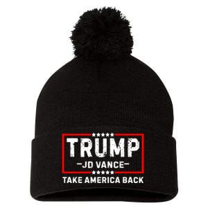 Trump Jd Vance 2024 For President Vp Republican Election 24 Pom Pom 12in Knit Beanie