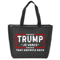 Trump Jd Vance 2024 For President Vp Republican Election 24 Zip Tote Bag