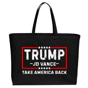 Trump Jd Vance 2024 For President Vp Republican Election 24 Cotton Canvas Jumbo Tote