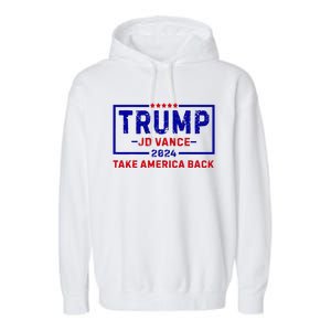 Trump Jd Vance 2024 For President Vp Republican Election 24 Garment-Dyed Fleece Hoodie