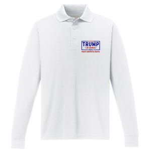 Trump Jd Vance 2024 For President Vp Republican Election 24 Performance Long Sleeve Polo