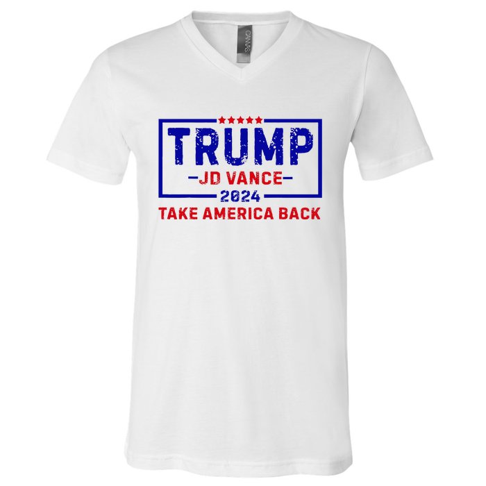 Trump Jd Vance 2024 For President Vp Republican Election 24 V-Neck T-Shirt