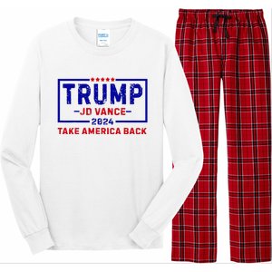 Trump Jd Vance 2024 For President Vp Republican Election 24 Long Sleeve Pajama Set