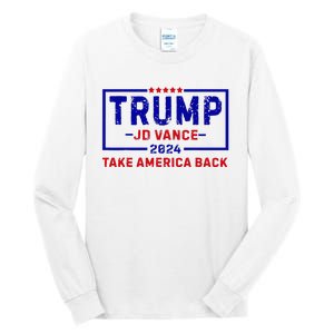 Trump Jd Vance 2024 For President Vp Republican Election 24 Tall Long Sleeve T-Shirt