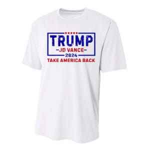 Trump Jd Vance 2024 For President Vp Republican Election 24 Performance Sprint T-Shirt