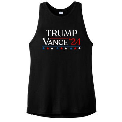 Trump Jd Vance 2024 Donald Trump 47th President & Vp Ladies PosiCharge Tri-Blend Wicking Tank