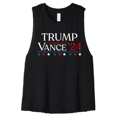 Trump Jd Vance 2024 Donald Trump 47th President & Vp Women's Racerback Cropped Tank