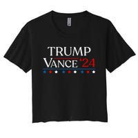 Trump Jd Vance 2024 Donald Trump 47th President & Vp Women's Crop Top Tee