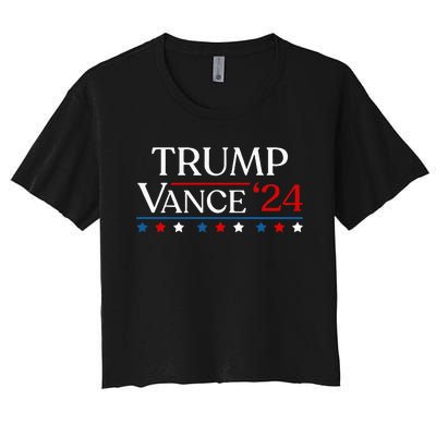 Trump Jd Vance 2024 Donald Trump 47th President & Vp Women's Crop Top Tee