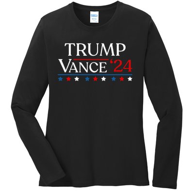 Trump Jd Vance 2024 Donald Trump 47th President & Vp Ladies Long Sleeve Shirt