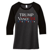 Trump Jd Vance 2024 Donald Trump 47th President & Vp Women's Tri-Blend 3/4-Sleeve Raglan Shirt