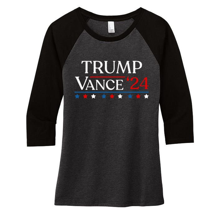 Trump Jd Vance 2024 Donald Trump 47th President & Vp Women's Tri-Blend 3/4-Sleeve Raglan Shirt