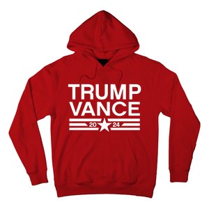 Trump Jd Vance 2024 Bold Retro Stripe Star Trump Vance 2024 Hoodie