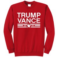 Trump Jd Vance 2024 Bold Retro Stripe Star Trump Vance 2024 Sweatshirt