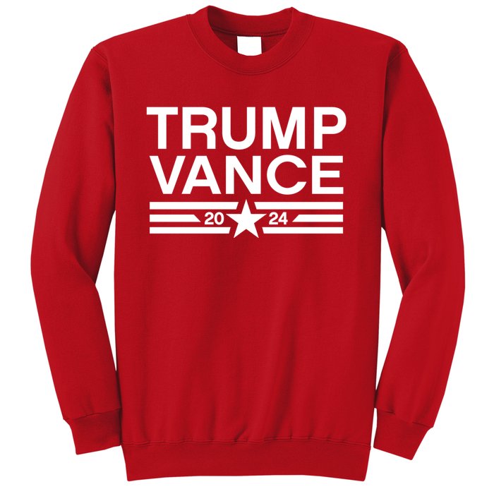 Trump Jd Vance 2024 Bold Retro Stripe Star Trump Vance 2024 Sweatshirt