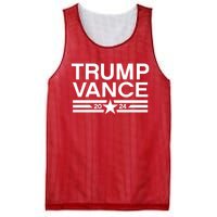 Trump Jd Vance 2024 Bold Retro Stripe Star Trump Vance 2024 Mesh Reversible Basketball Jersey Tank