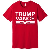 Trump Jd Vance 2024 Bold Retro Stripe Star Trump Vance 2024 Premium T-Shirt