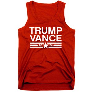 Trump Jd Vance 2024 Bold Retro Stripe Star Trump Vance 2024 Tank Top