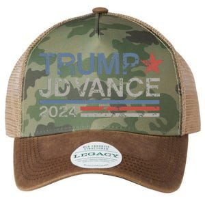 Trump Jd Vance 2024 Retro Stripe Trump Vance Legacy Tie Dye Trucker Hat