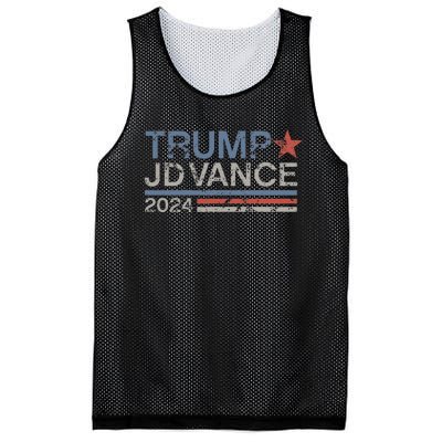 Trump Jd Vance 2024 Retro Stripe Trump Vance Mesh Reversible Basketball Jersey Tank