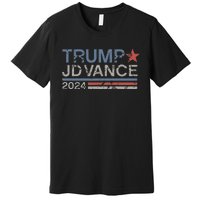 Trump Jd Vance 2024 Retro Stripe Trump Vance Premium T-Shirt