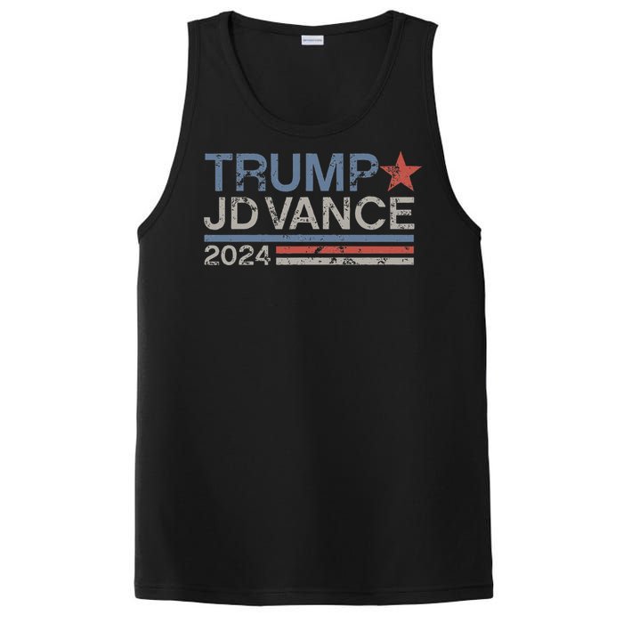 Trump Jd Vance 2024 Retro Stripe Trump Vance PosiCharge Competitor Tank