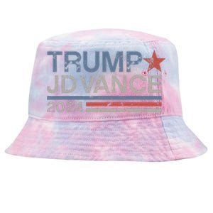 Trump Jd Vance 2024 Retro Stripe Trump Vance Tie-Dyed Bucket Hat