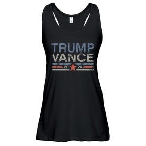 Trump J.D. Vance 2024 Trump Vance 2024 Retro Stripe Trump Jd Vance Ladies Essential Flowy Tank