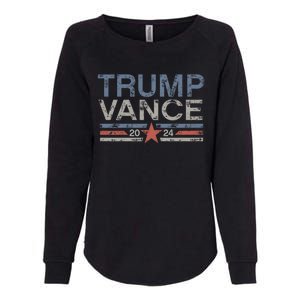 Trump J.D. Vance 2024 Trump Vance 2024 Retro Stripe Trump Jd Vance Womens California Wash Sweatshirt