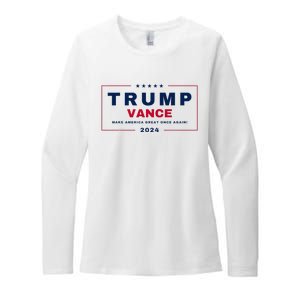 Trump Jd Vance Vp Make America Great Once Again! Maga 2024 Womens CVC Long Sleeve Shirt