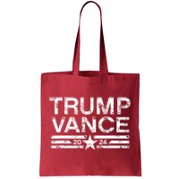 Trump J.D. Vance 2024 Trump Vance 2024 Retro Stripe Trump Jd Vance Tote Bag