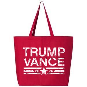 Trump J.D. Vance 2024 Trump Vance 2024 Retro Stripe Trump Jd Vance 25L Jumbo Tote