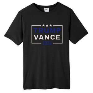 Trump Jd Vance 2024 Retro Stripe And Star Trump Vance 2024 Tall Fusion ChromaSoft Performance T-Shirt