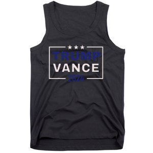 Trump Jd Vance 2024 Retro Stripe And Star Trump Vance 2024 Tank Top