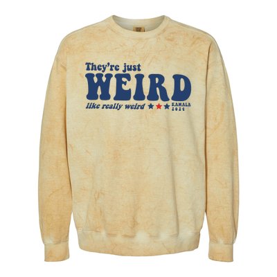 TheyRe Just Weird Antitrump Colorblast Crewneck Sweatshirt