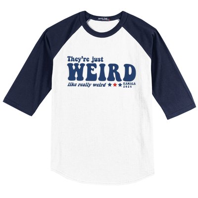 TheyRe Just Weird Antitrump Baseball Sleeve Shirt