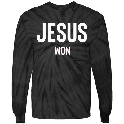 Texas Jesus Won Tie-Dye Long Sleeve Shirt