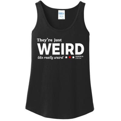 TheyRe Just Weird Kamala Harris 2024 Antitrump Ladies Essential Tank