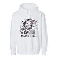 TheyRe Just Weird Cat Ladies For Kamala Harris Garment-Dyed Fleece Hoodie