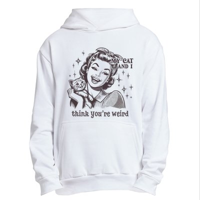 TheyRe Just Weird Cat Ladies For Kamala Harris Urban Pullover Hoodie