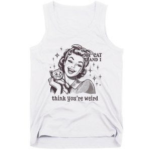 TheyRe Just Weird Cat Ladies For Kamala Harris Tank Top