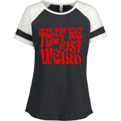 TheyRe Just Weird Enza Ladies Jersey Colorblock Tee