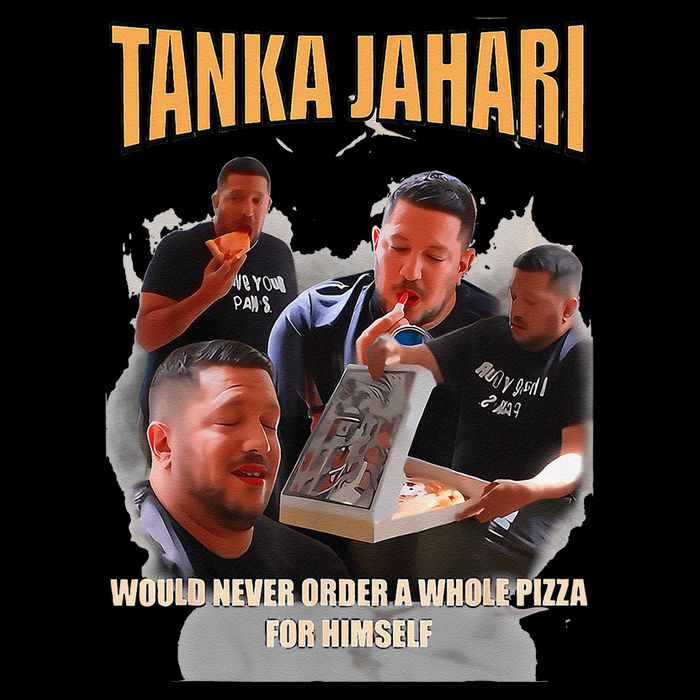 Tanka Jaharis Would Never Order Whole Pizza For Himself Meme 16 in Basic Backpack