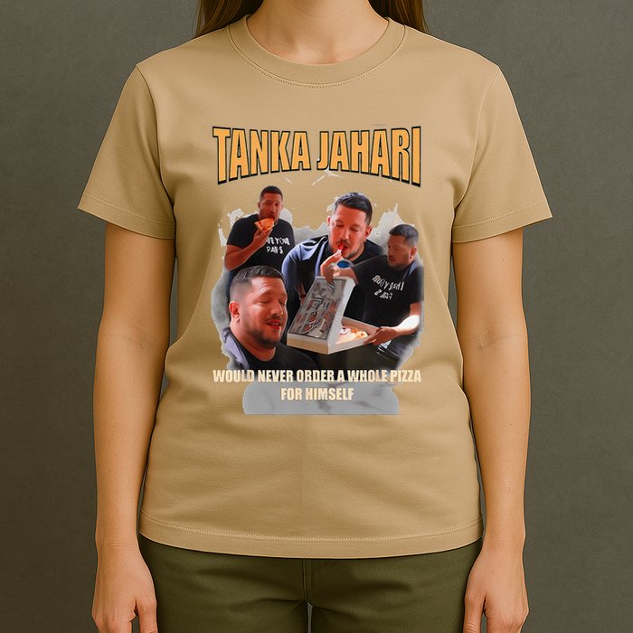 Tanka Jaharis Would Never Order Whole Pizza For Himself Meme T-Shirt
