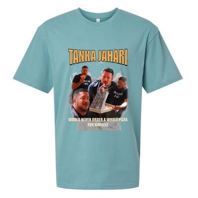 Tanka Jaharis Would Never Order Whole Pizza For Himself Meme Sueded Cloud Jersey T-Shirt