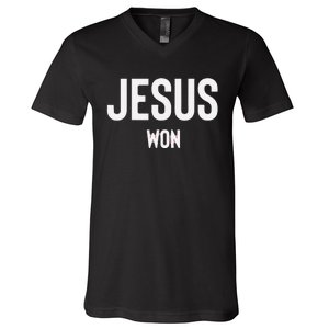 Texas Jesus Won V-Neck T-Shirt