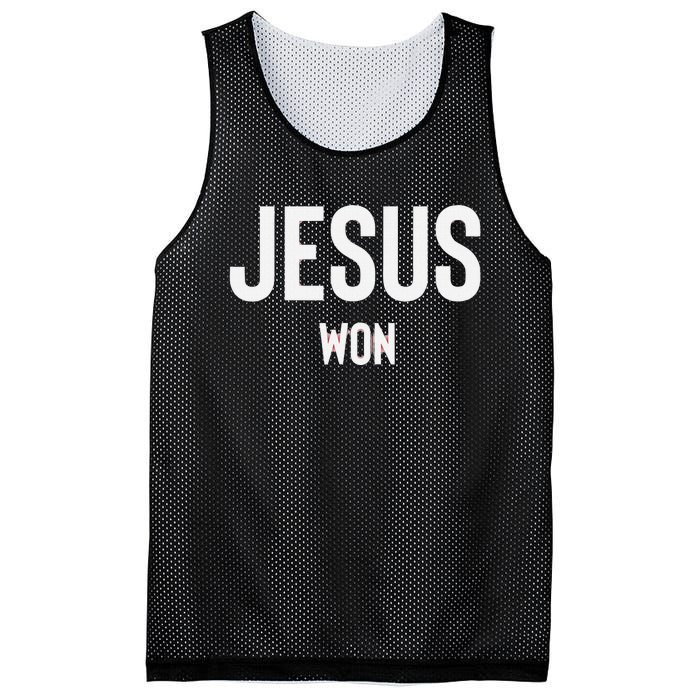 Texas Jesus Won Mesh Reversible Basketball Jersey Tank