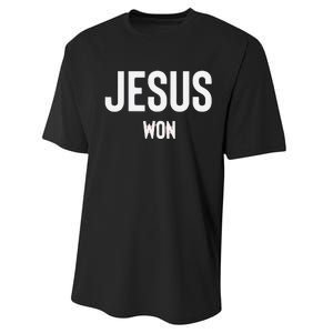 Texas Jesus Won Performance Sprint T-Shirt