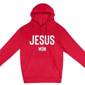 Texas Jesus Won Premium Pullover Hoodie